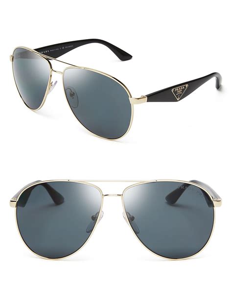 prada aviator gold tone sunglasses men|Prada symbole sunglasses men's.